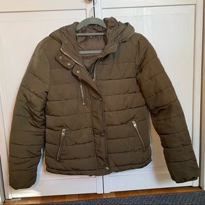 TOPSHOP Army Green Winter Jakcet